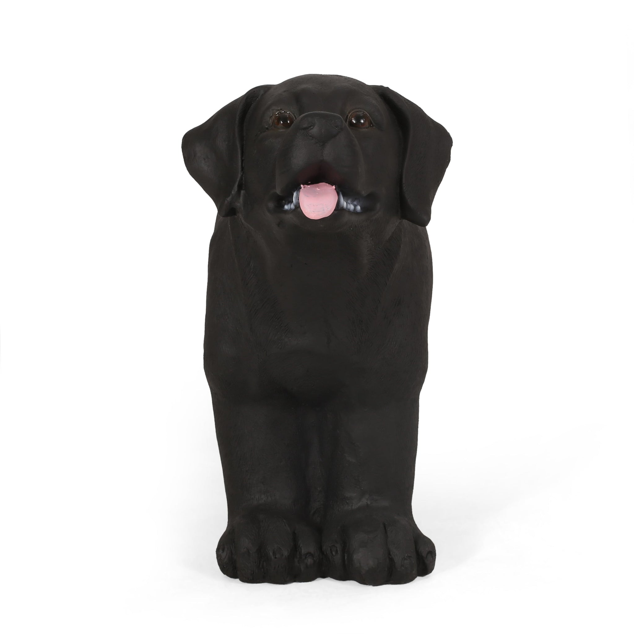 MGO Dog Bench - Outdoor Labrador Design, Matte Black by HouseOfZazla