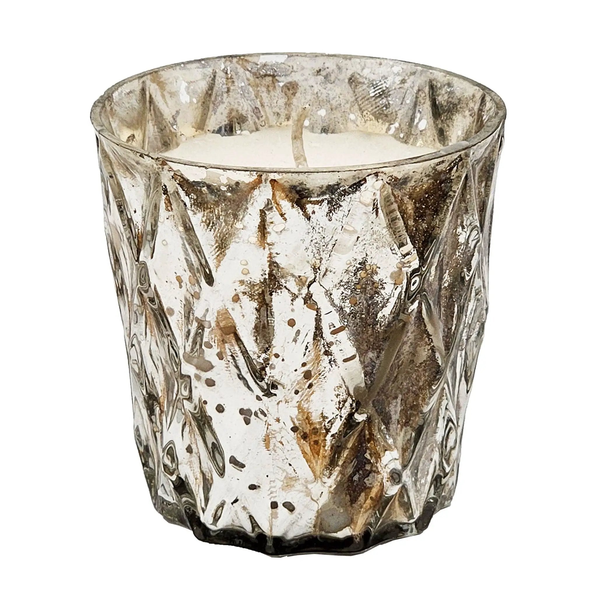 Scented Soy Wax Candle (Set of 4) - Silver by HouseOfZazla