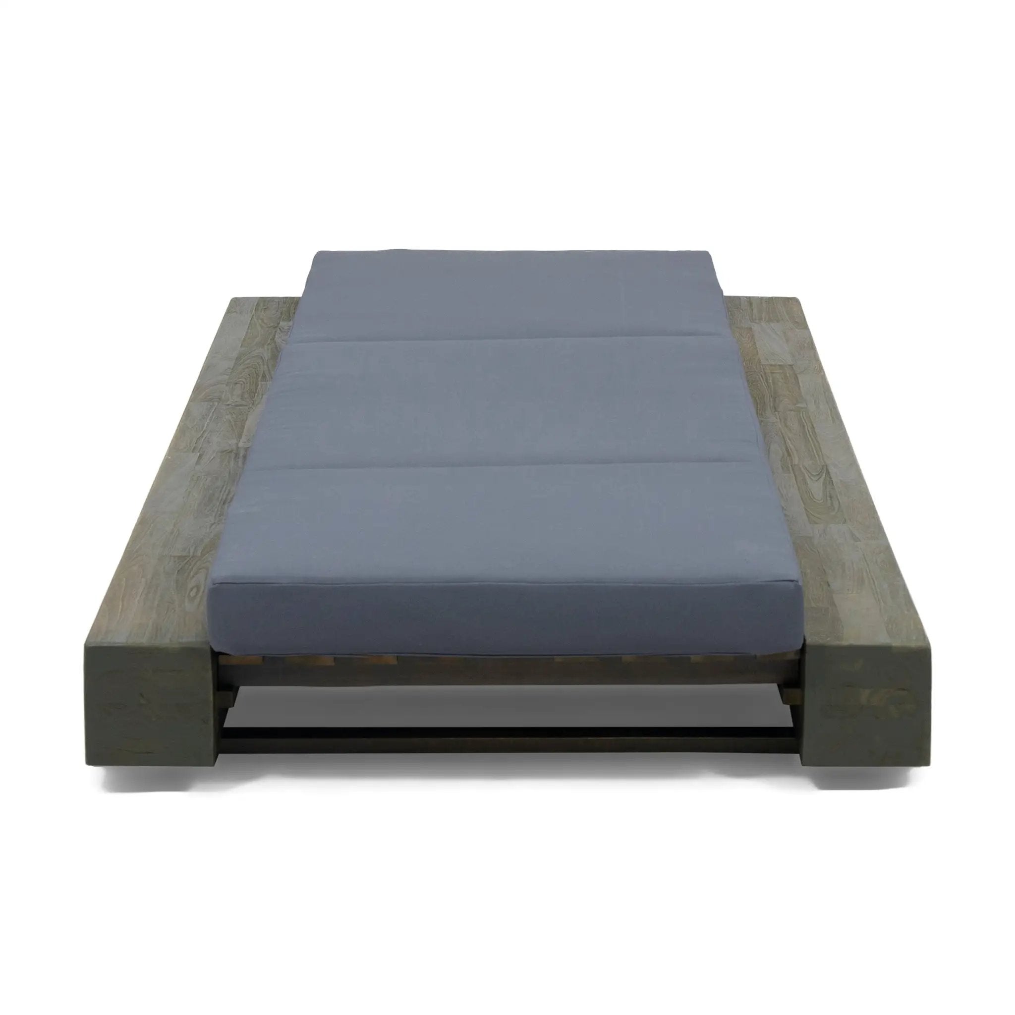 Gray Broadway Ian Chaise Lounge Cushion (Triple Folds) by HouseOfZazla