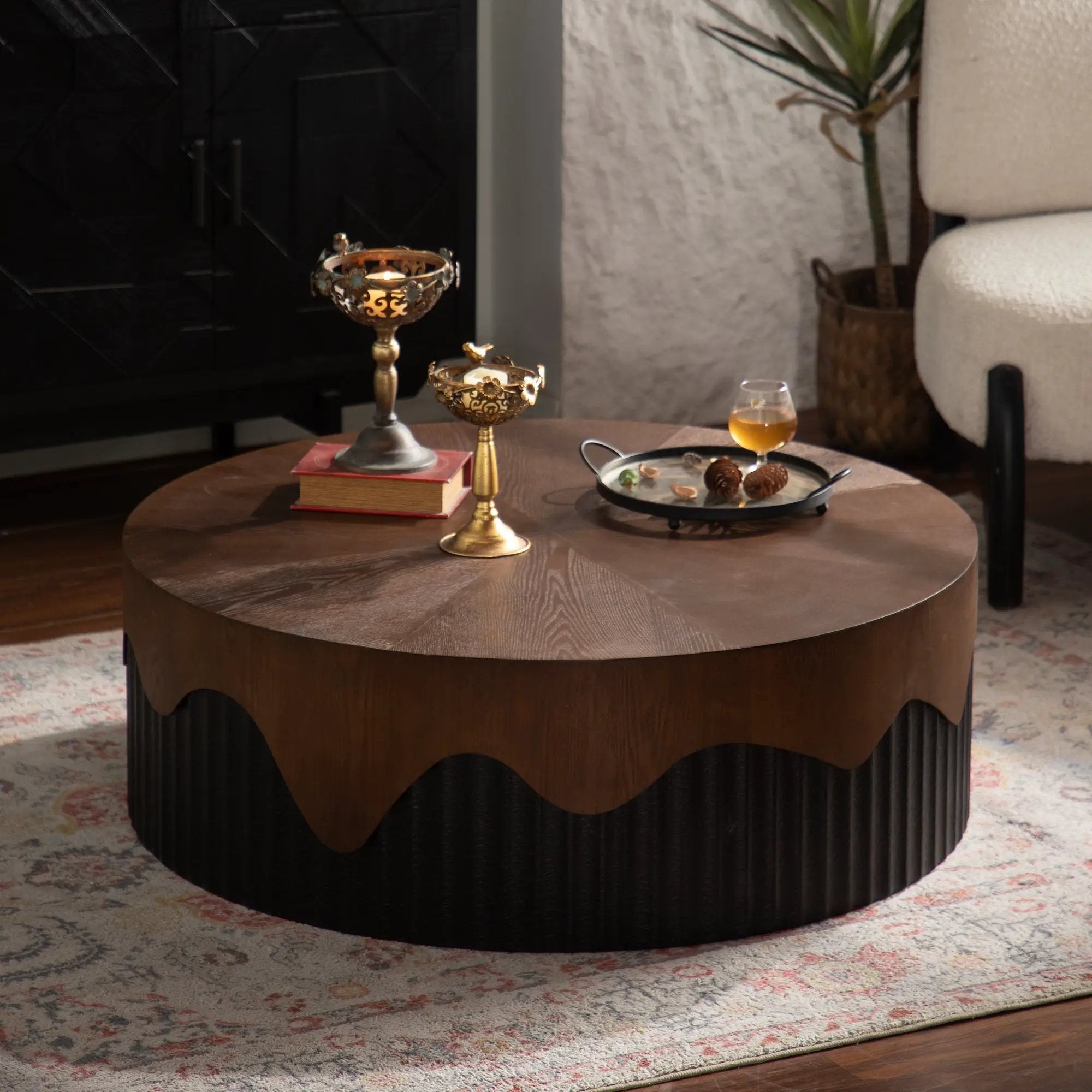 38.97' Round Coffee Table Handcrafted by HouseOfZazla
