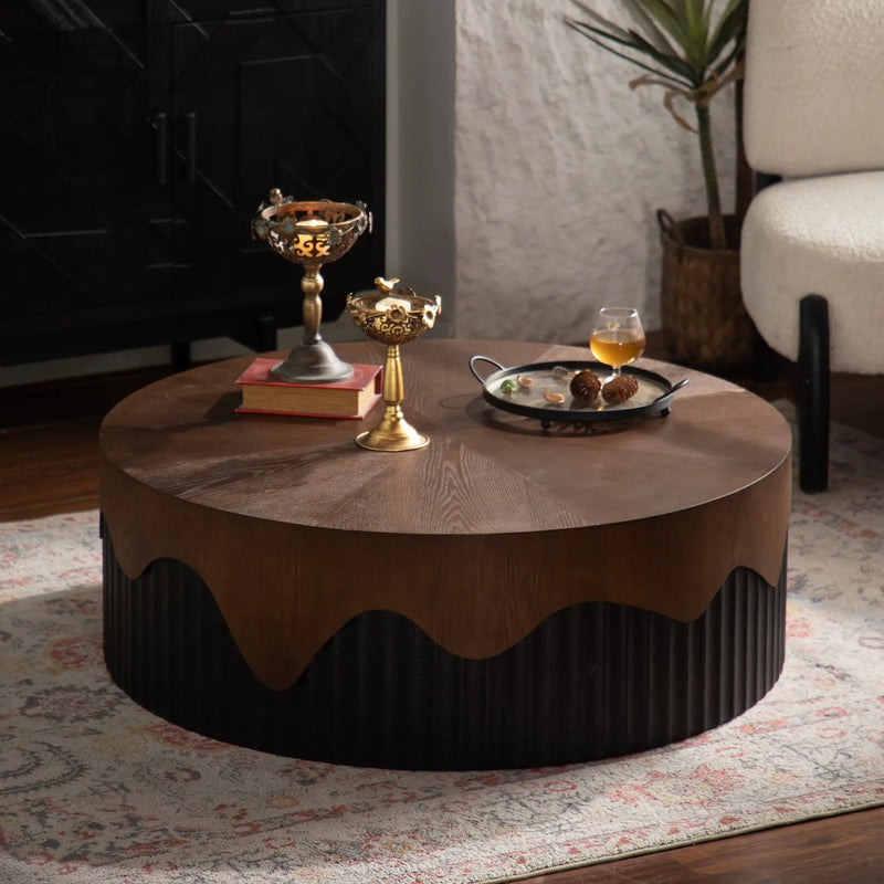 38.97' Round Coffee Table Handcrafted by HouseOfZazla