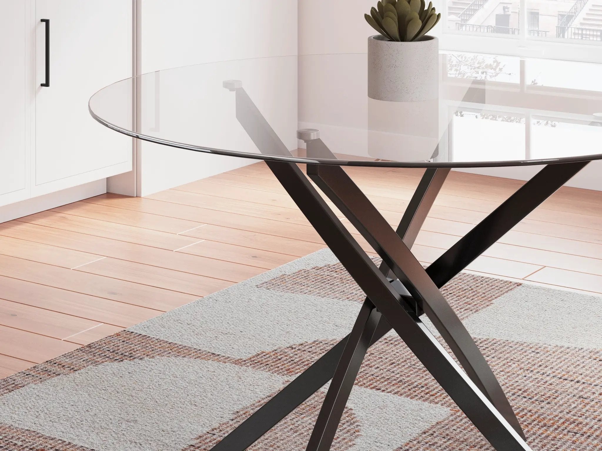 Pharwynn - Round Dining Room Table - Black by Unique Piece Furniture