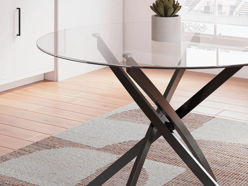Pharwynn - Round Dining Room Table - Black by Unique Piece Furniture