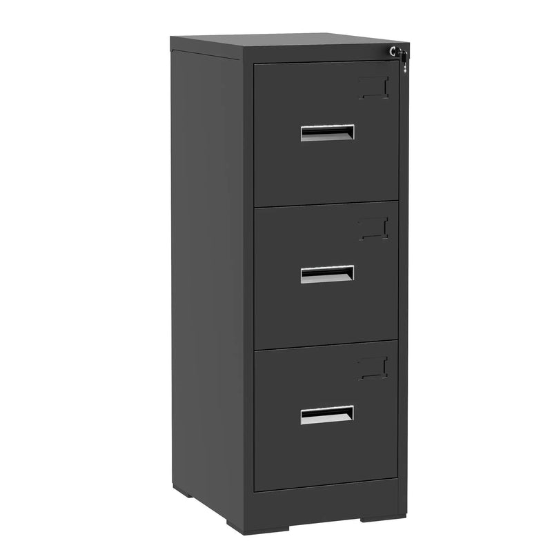 Modern Drawer Metal Vertical File Cabinet With Lock And Card Slot For Office by HouseOfZazla