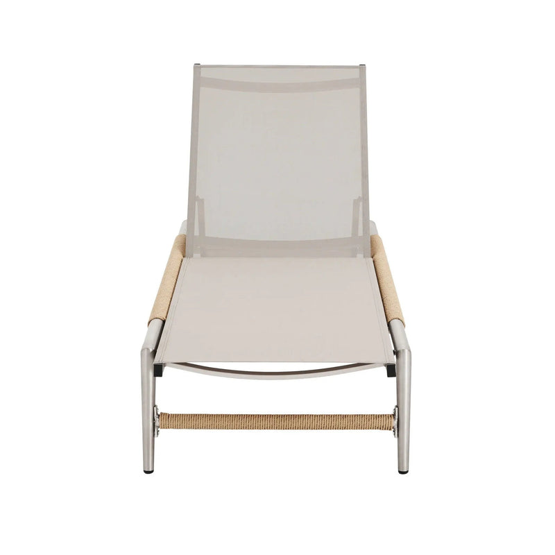 Hargrove Outdoor Aluminum Chaise Lounge with Mesh Seat by HouseOfZazla