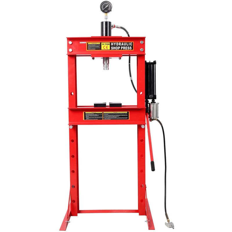 30 Ton Air Hydraulic Shop Press With Gauge, Adjustable H-Frame by HouseOfZazla
