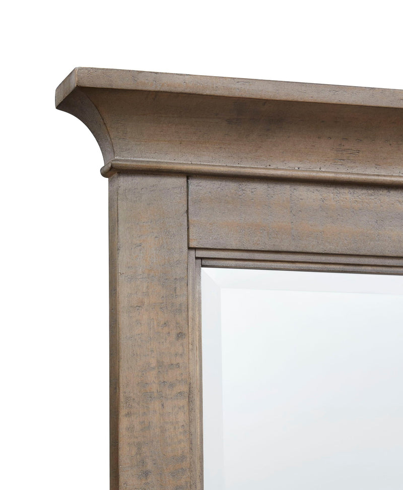 Paxton Place - Wood Landscape Mirror - Dove Tail Gray, photo 5 of 7