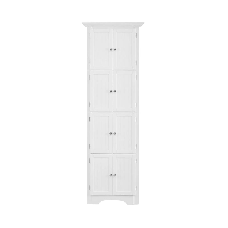 Tall Storage Cabinet With Doors And 4 Shelves For Living Room, Kitchen, Office, Bedroom, Bathroom, Modern by Unique Piece Furniture