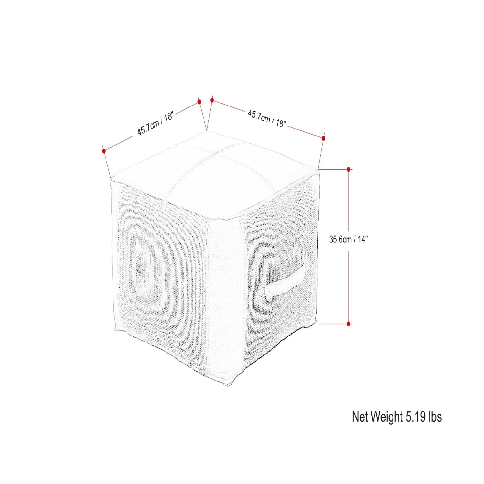 Atkinson - Pouf - Tan by Unique Piece Furniture