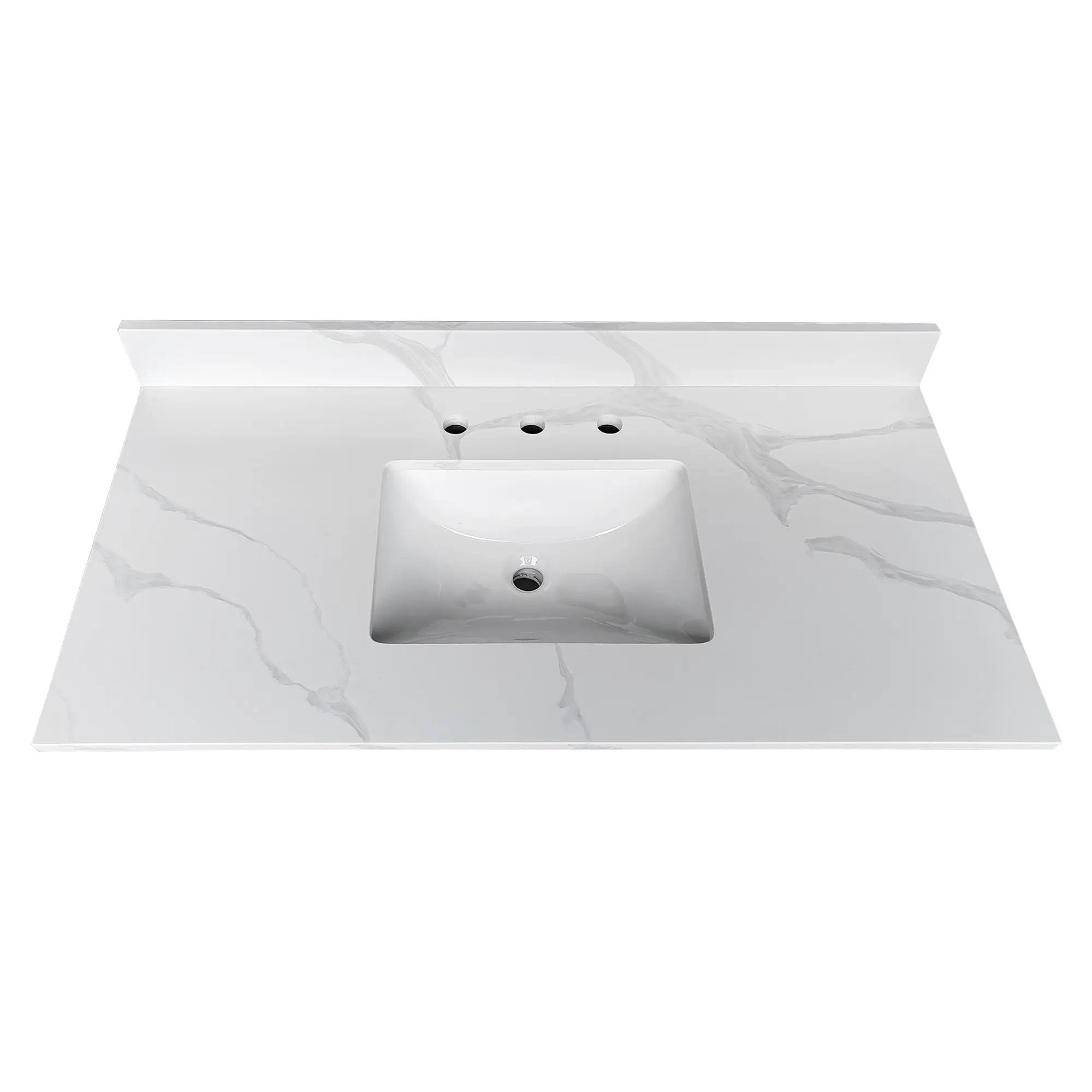 43-Inch Quartz Bathroom Vanity Top by HouseOfZazla
