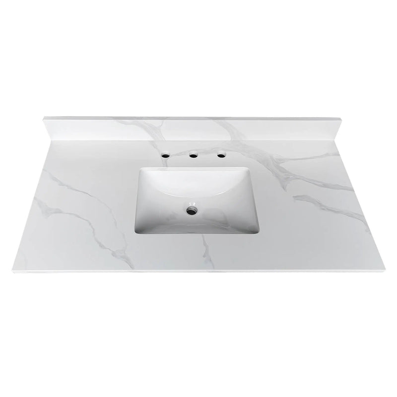 43-Inch Quartz Bathroom Vanity Top by HouseOfZazla