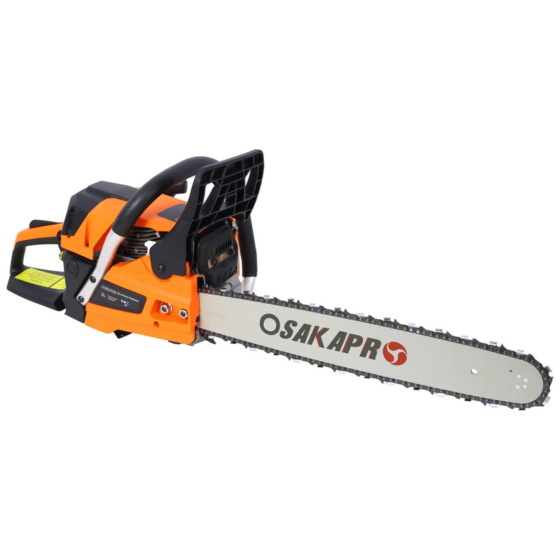 62Cc Gas Powered Chainsaw with 18" and 20" Aluminium Guide Bars by HouseOfZazla