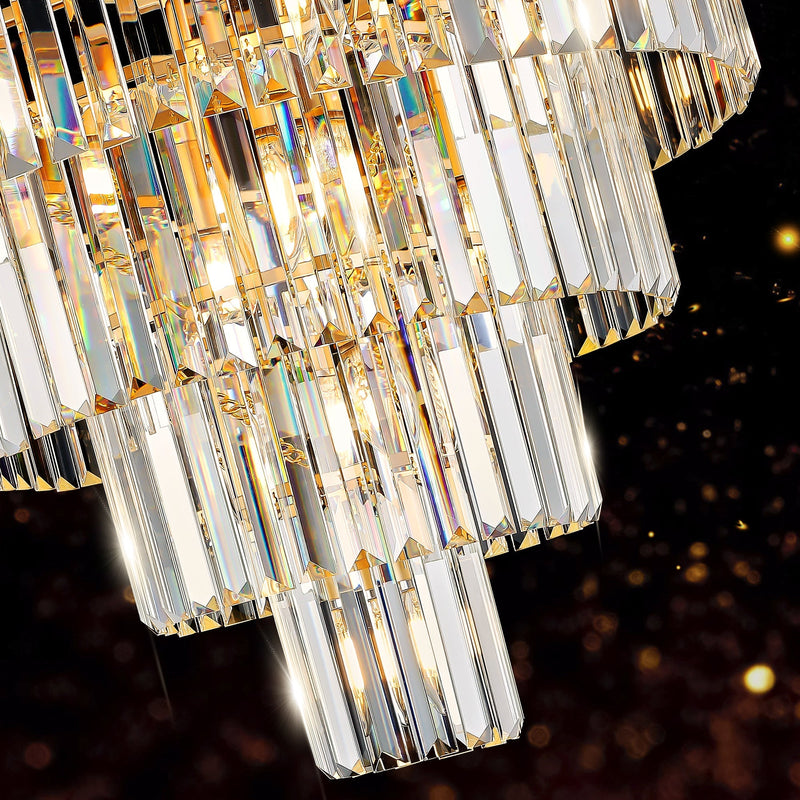 Golden Luxury Crystal Chandelier 23.6 Inch by HouseOfZazla