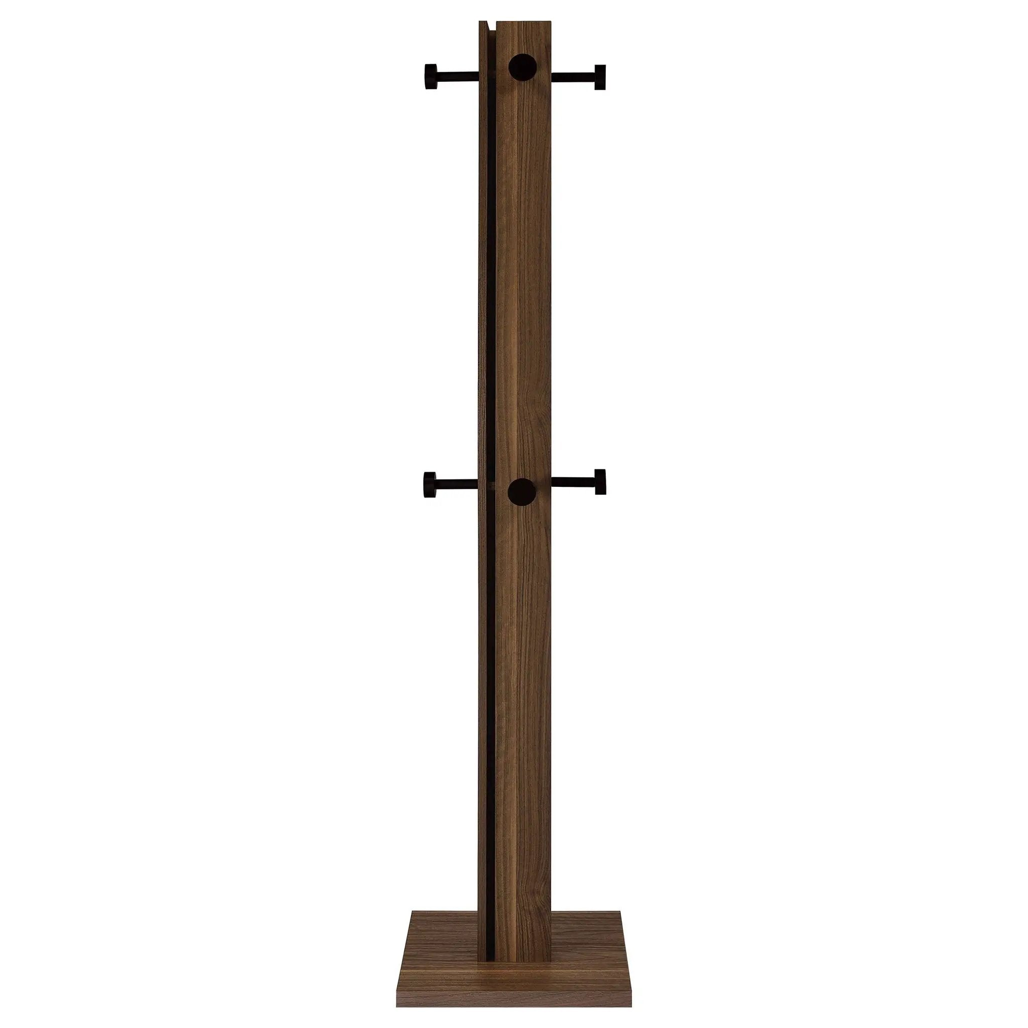 Rikkie Engineered Wood Coat Rack Walnut by Unique Piece Furniture