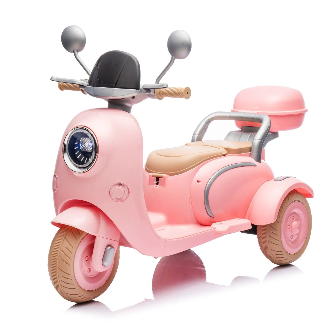12V Two Motors Kids Ride On Two-Seater Electric Motorcycle by HouseOfZazla