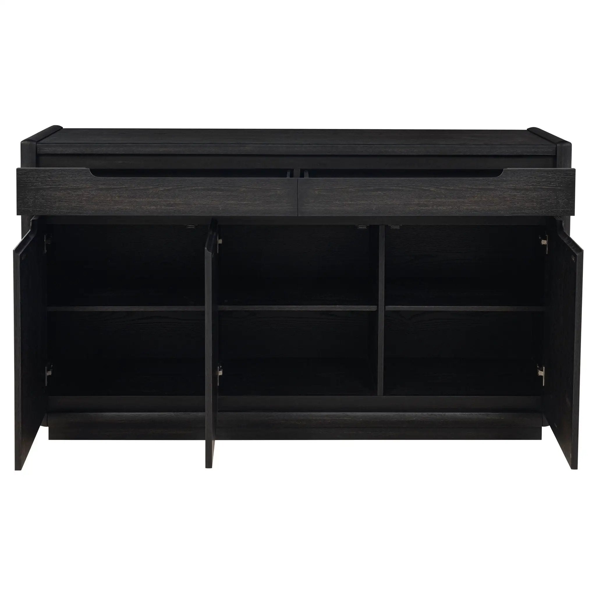 Leandro 2-drawer Dining Sideboard Server Burnished Black by Unique Piece Furniture