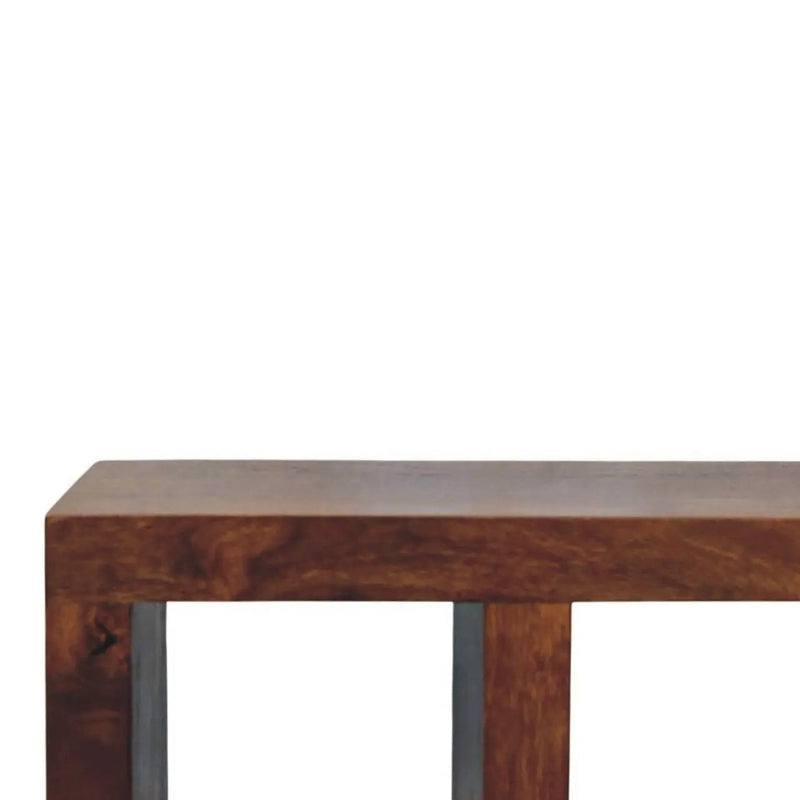 Solid Wood Orion Curved Media Unit by HouseOfZazla