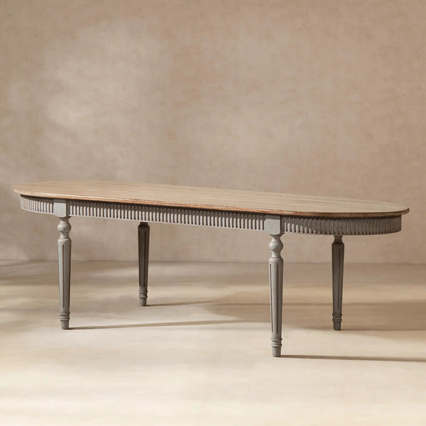 Colette 94' Reclaimed Wood Oval Dining Table