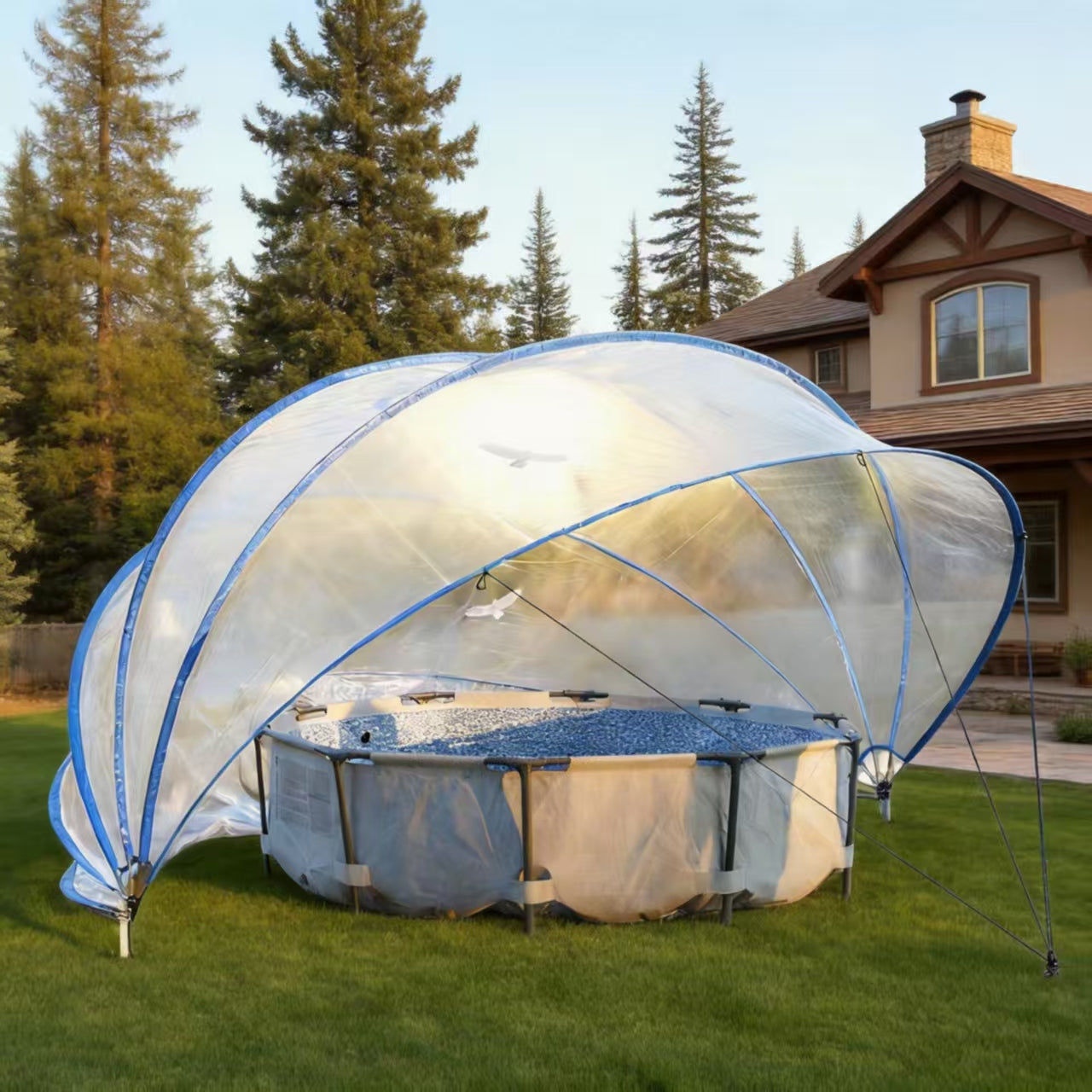 18ft Ground-Mounted Retractable Pool Cover by HouseOfZazla