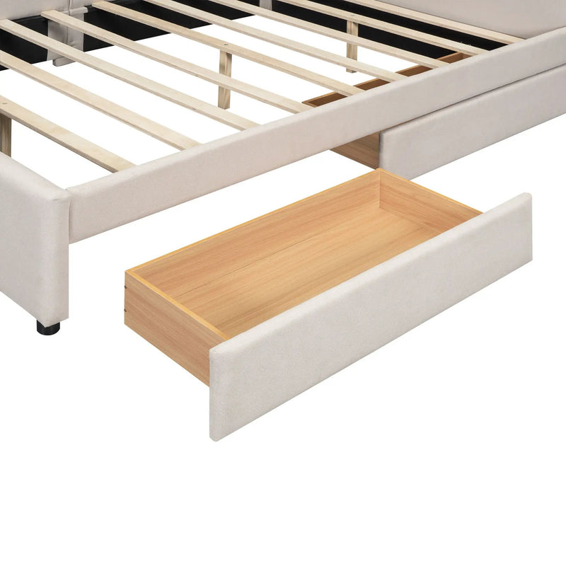 Platform Bed With USB Ports by HouseOfZazla