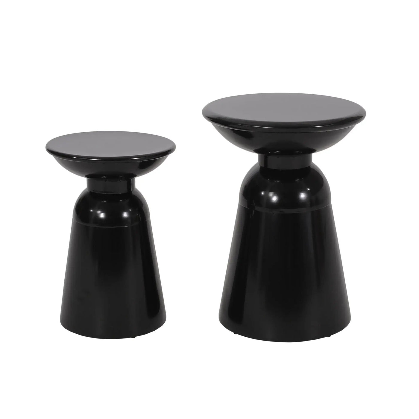 Serenita Outdoor Side Tables With Flared Design (Set of 2) by HouseOfZazla