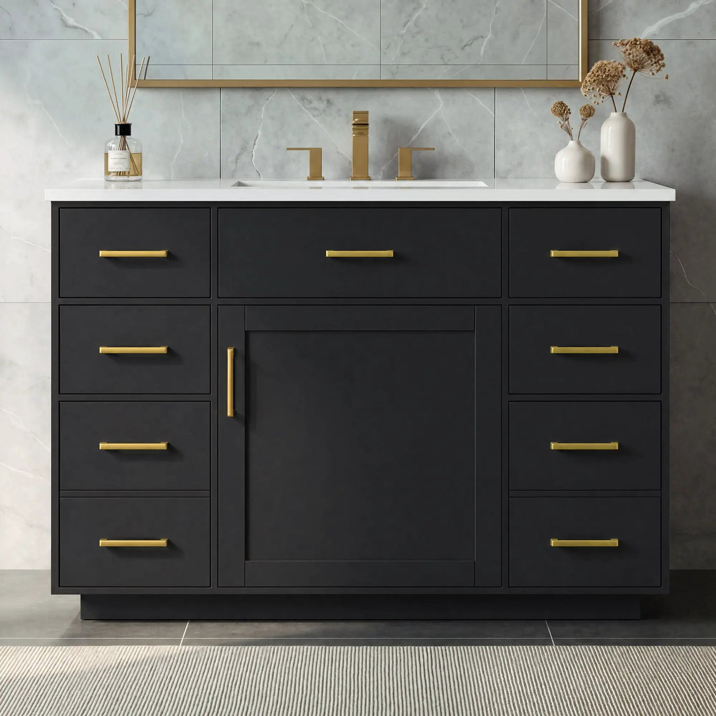 48" Bathroom Vanity with Sink Top by HouseOfZazla