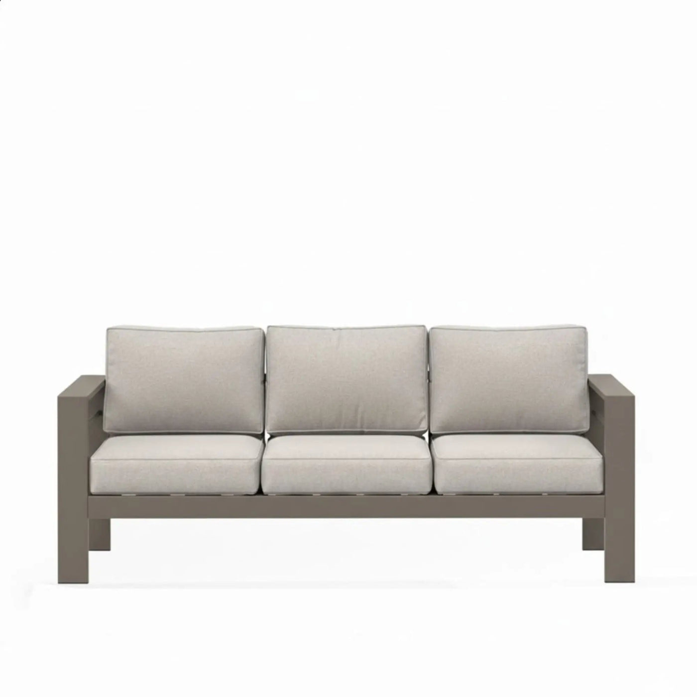 All-Weather Patio Sofa With Cushions, 3 Seat Outdoor Couch by HouseOfZazla