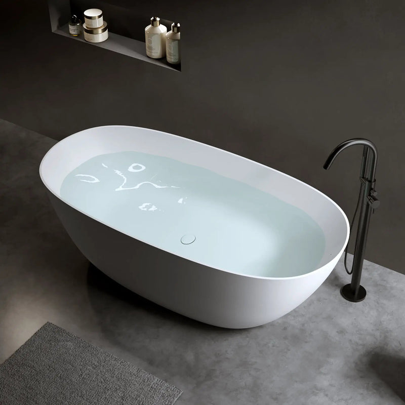 57" Solid Surface Matte Tub by HouseOfZazla