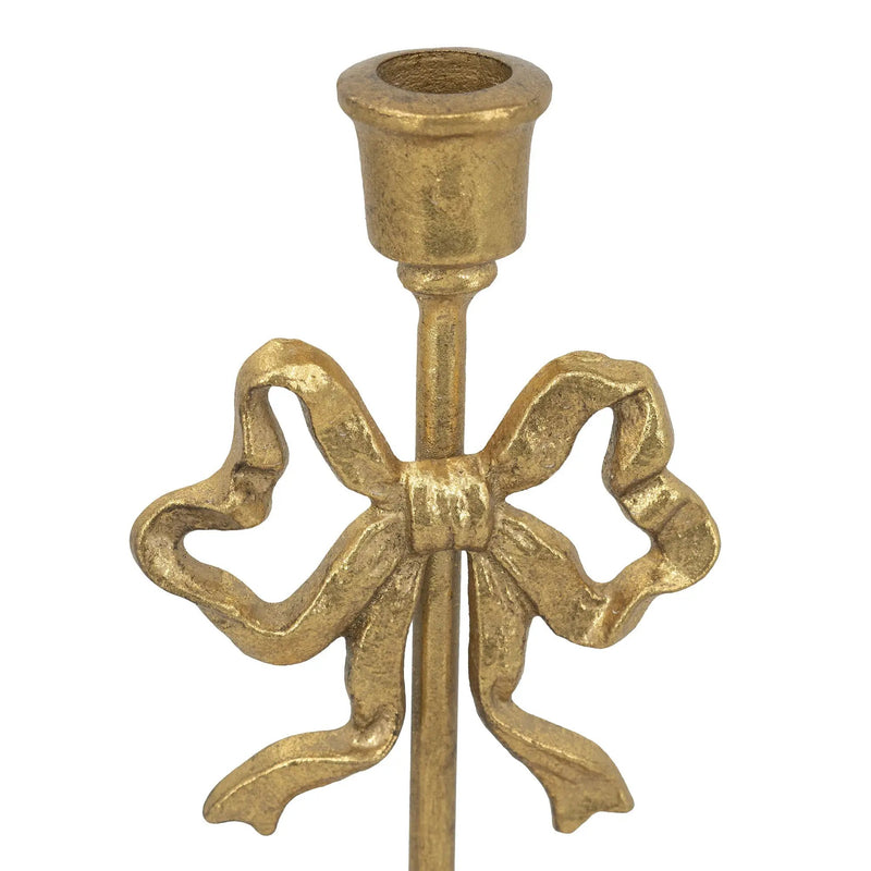 Set of 2 Vintage Gold Candle Holders by HouseOfZazla