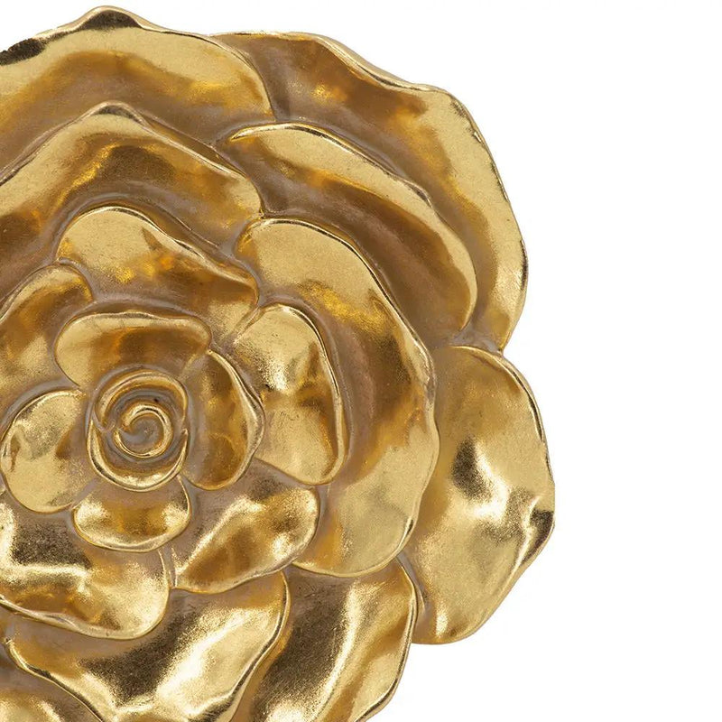 Rose Hanging Wall Accents (Set of 2) - Gold by HouseOfZazla