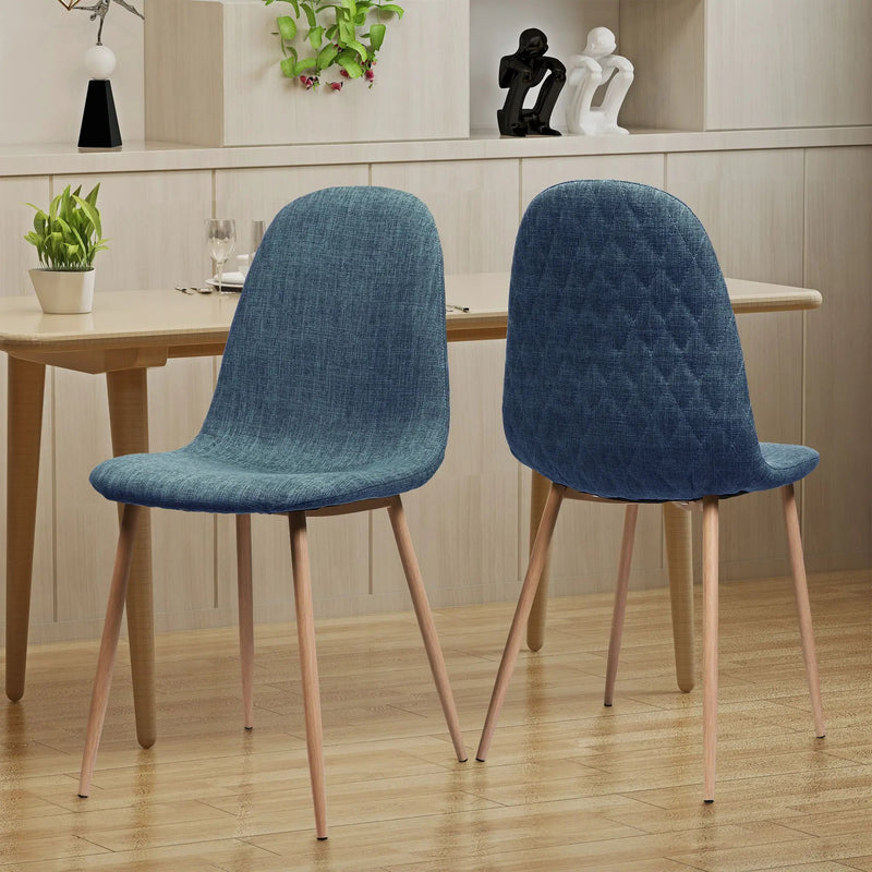 Elegant Dining Chair Set With Fabric by HouseOfZazla