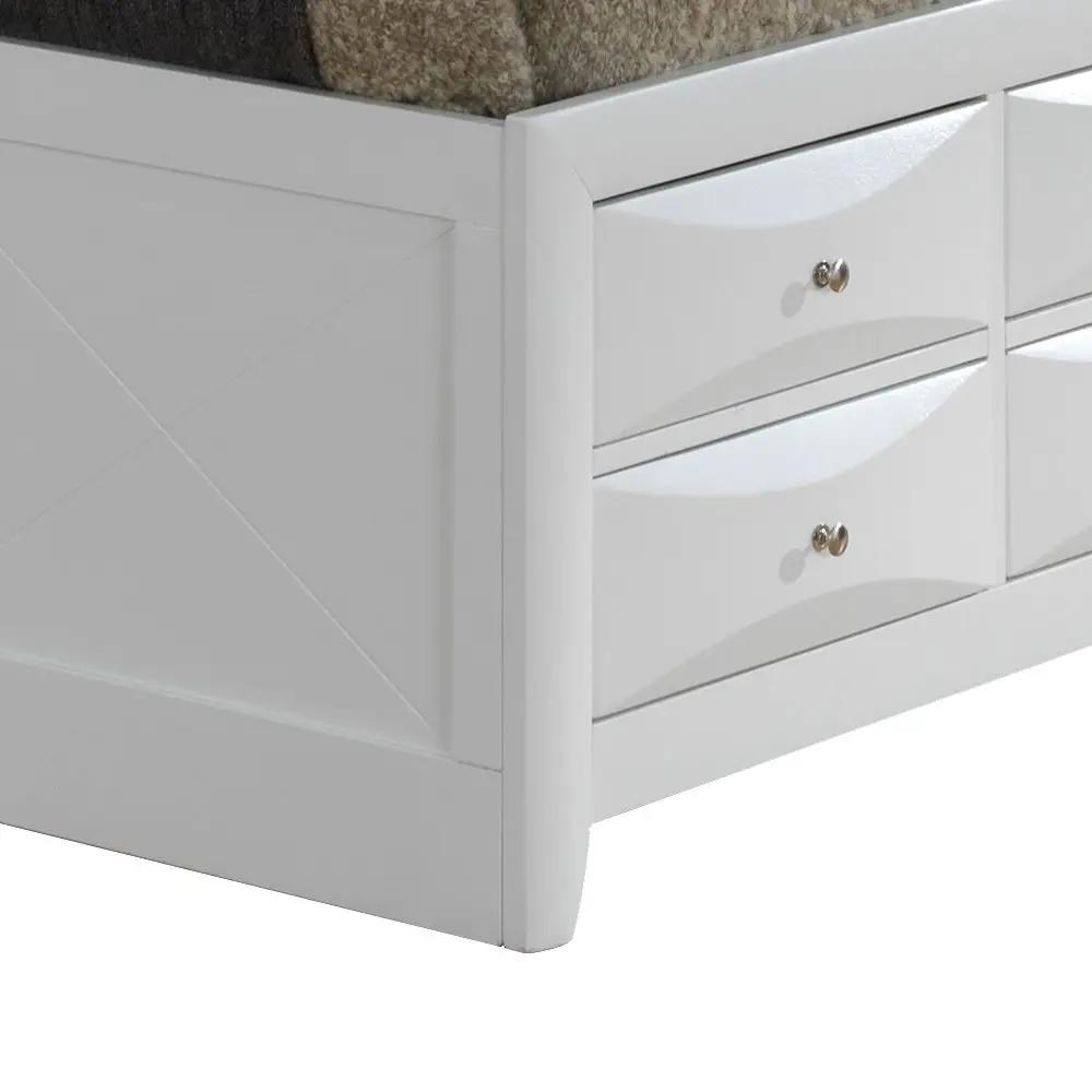 Modern Design Storage Bed With Bookcase Headboard by Unique Piece Furniture