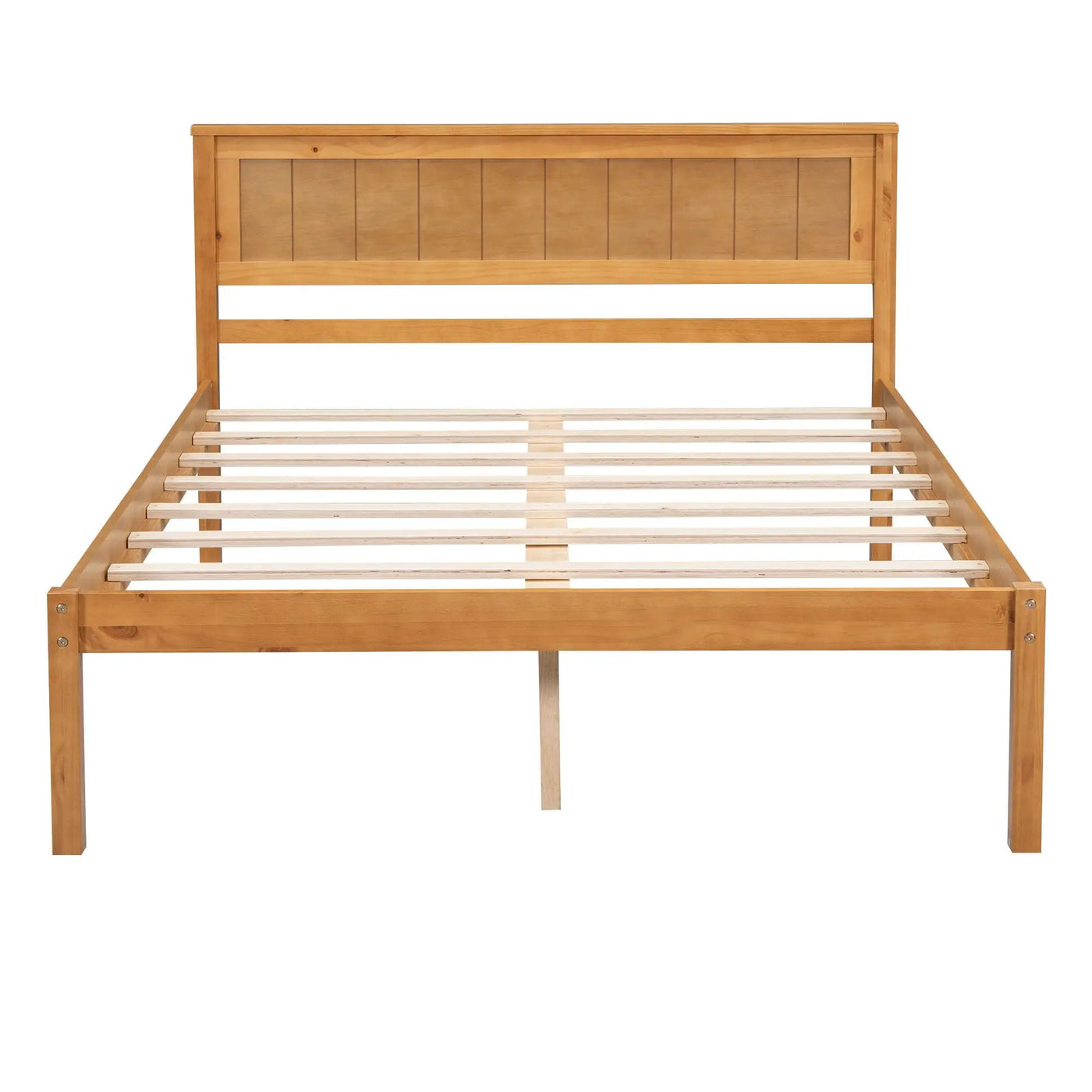 Platform Bed Frame With Headboard by HouseOfZazla