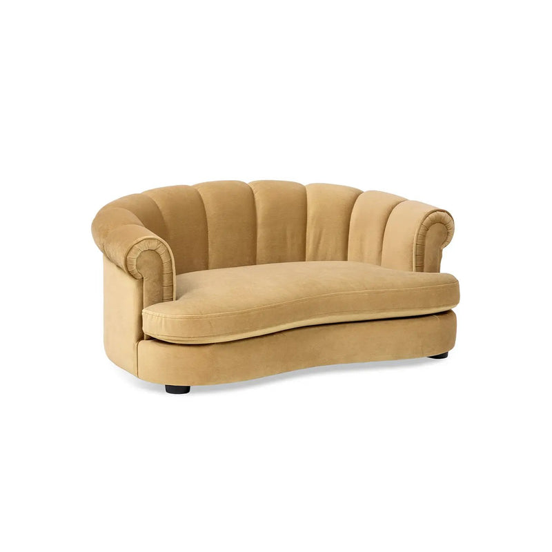 Halle 35.5" Rolled Arm Channel-Tufted Dog Sofa Bed by HouseOfZazla