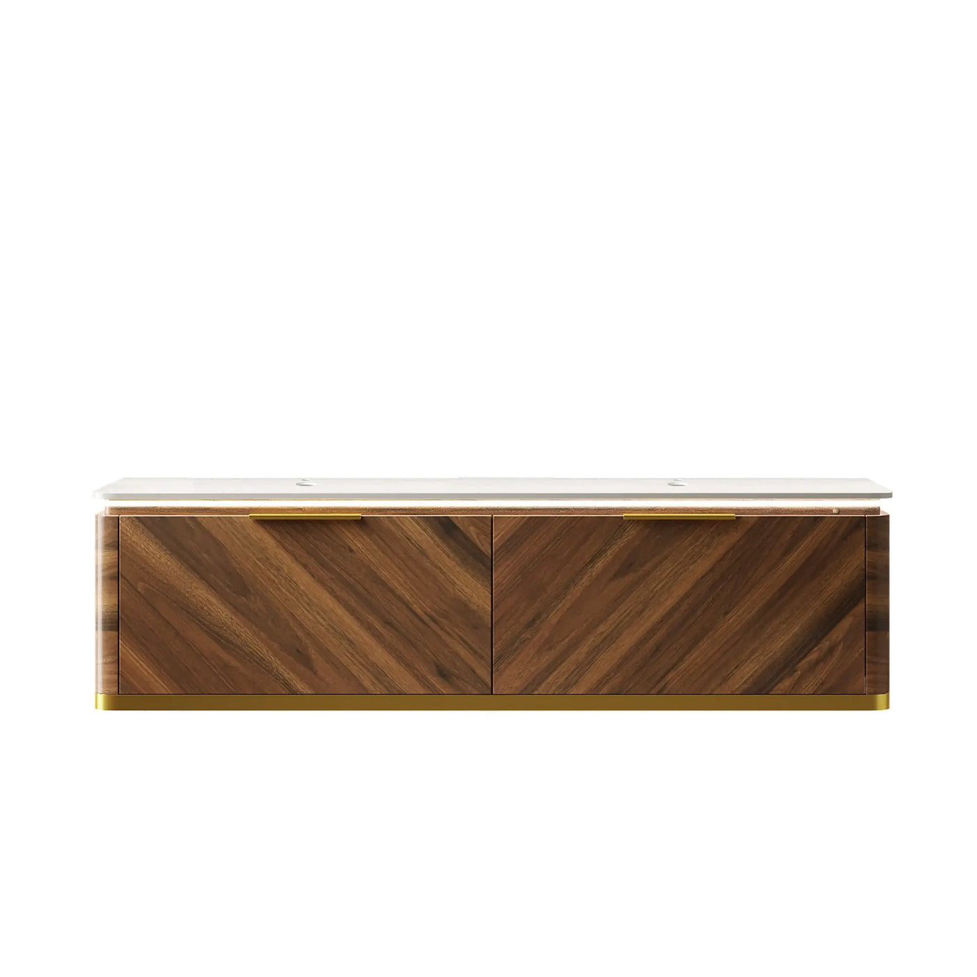 DIPA 60" Wall-Mounted Carrara Bathroom Vanity by HouseOfZazla