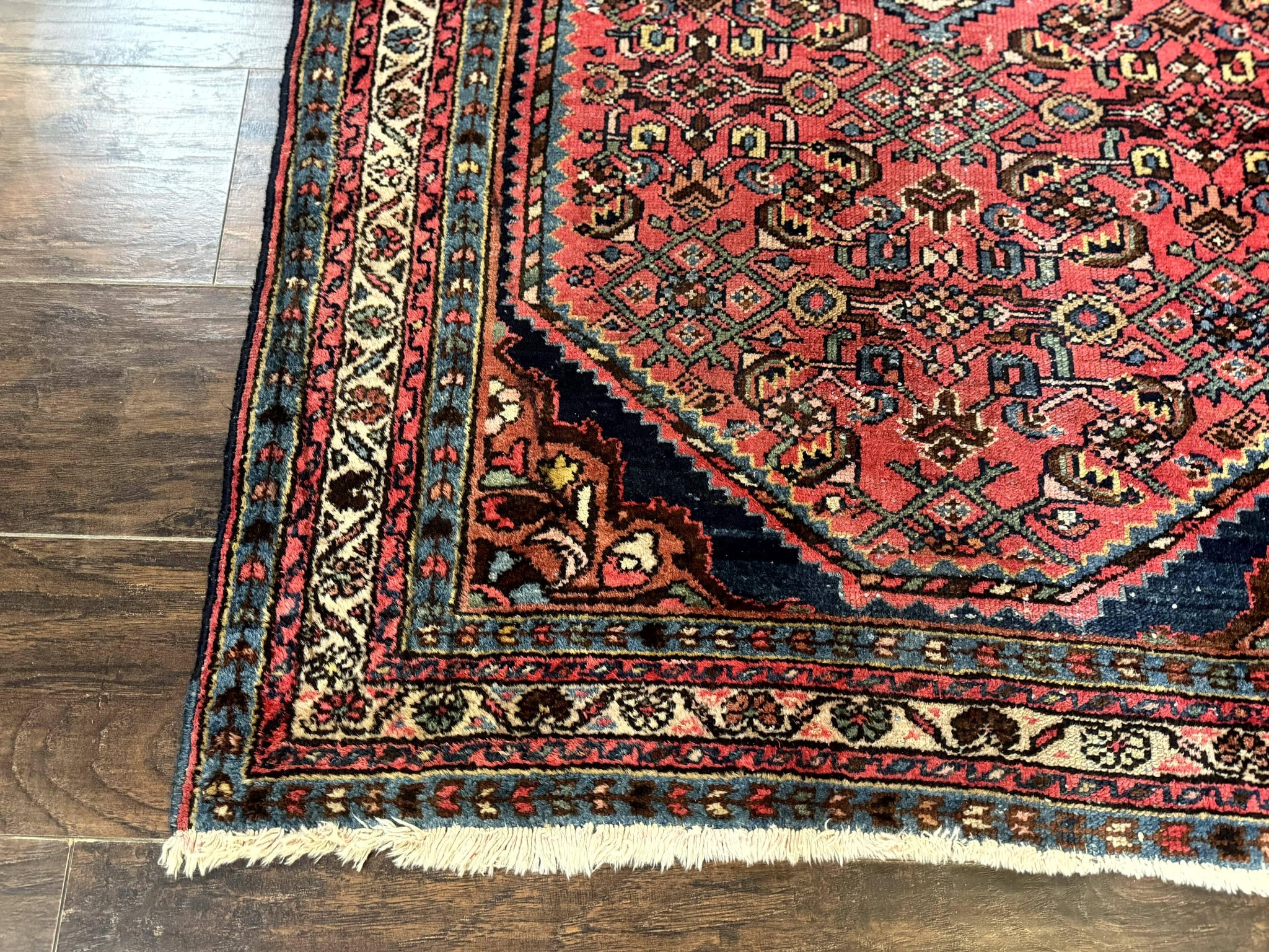 Antique Persian Tribal Rug 3.6 x 5, Hamadan Angelas Rug by Jewel Rugs