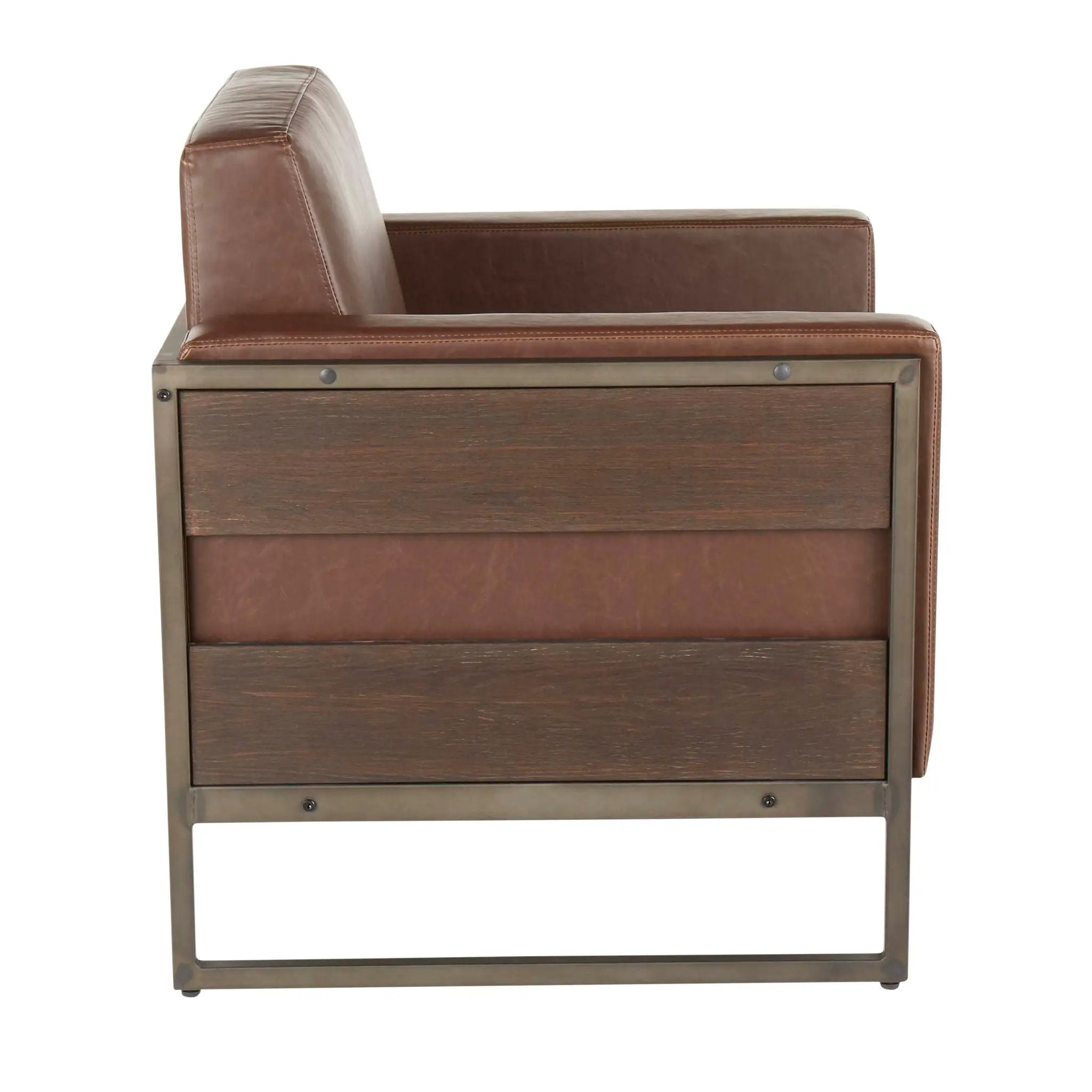 Drift - Industrial Lounge Chair - Espresso by Unique Piece Furniture