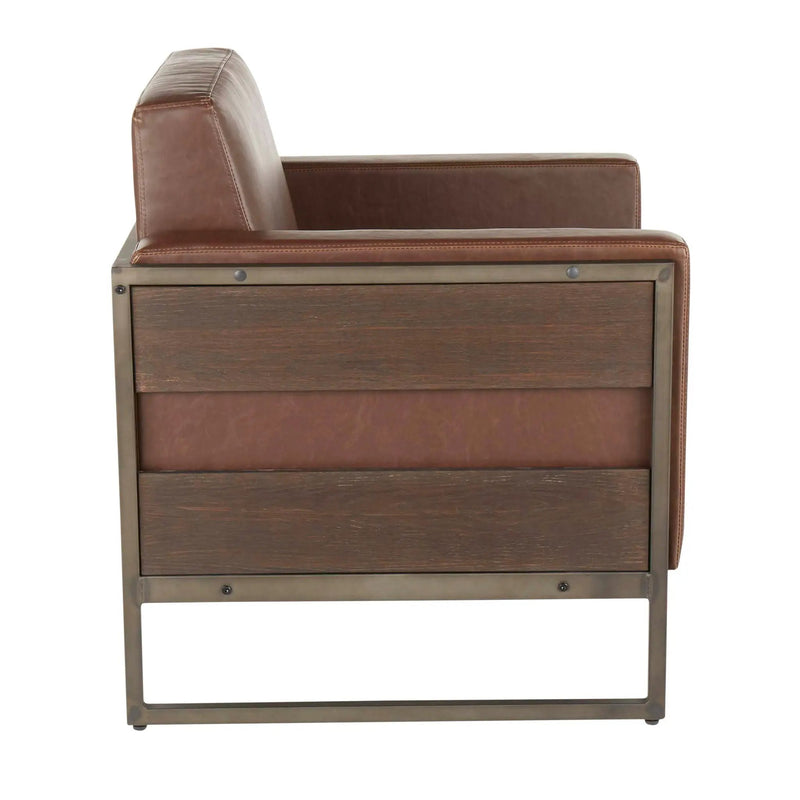 Drift - Industrial Lounge Chair - Espresso by HouseOfZazla