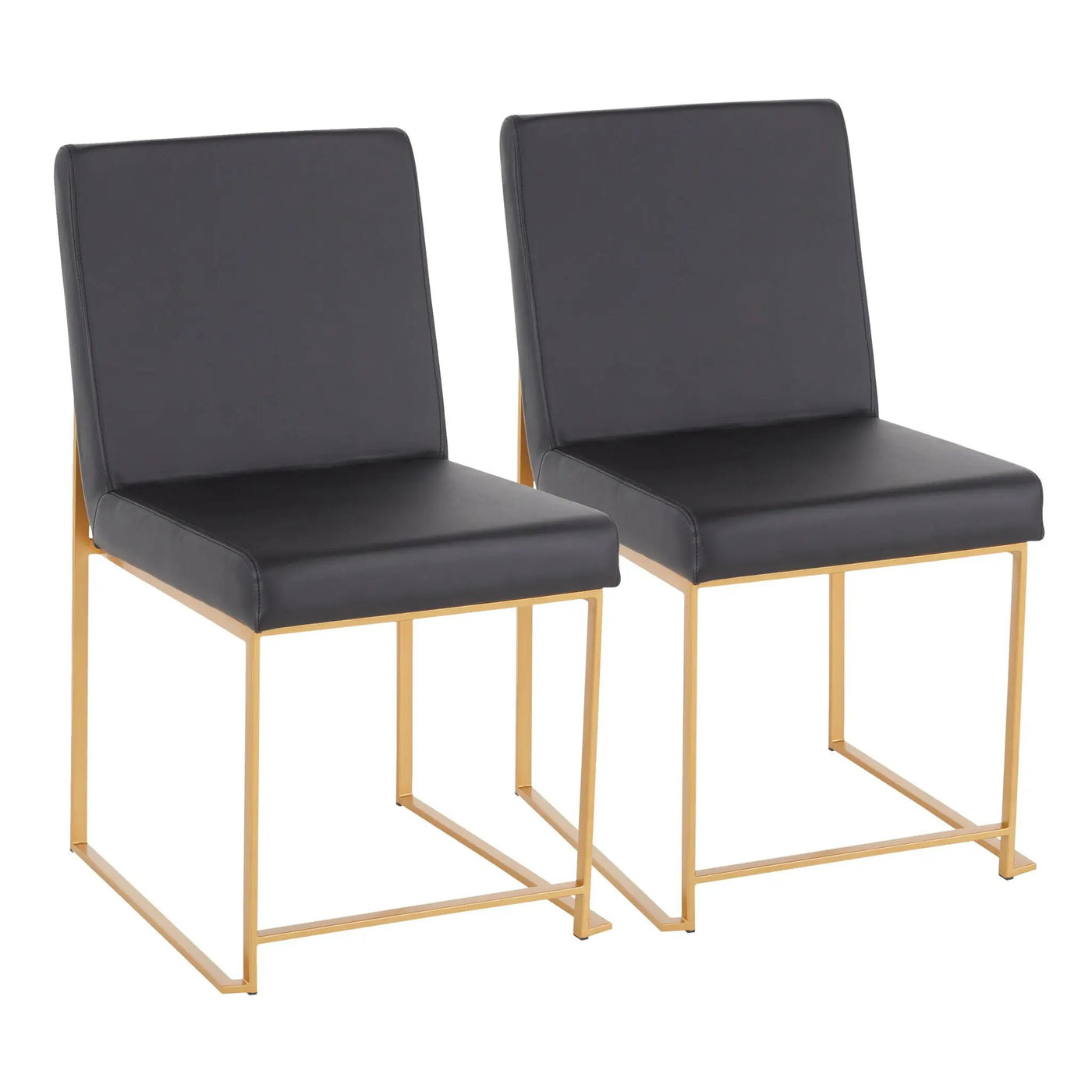 Fuji - Contemporary Stylish Frame, High Back Dining Chair (Set of 2) by HouseOfZazla