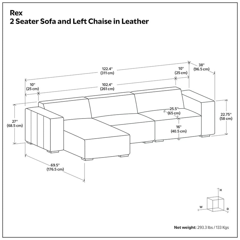 Rex - Handcrafted Sectional Sofa by Unique Piece Furniture
