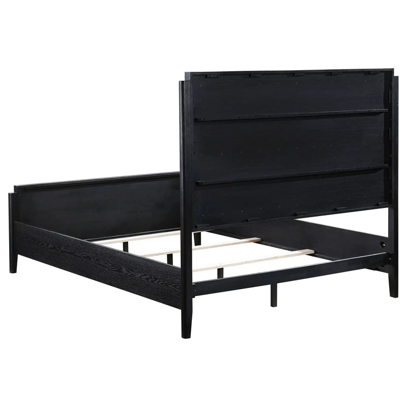 Brookmead Wood Queen Panel Bed Black by Unique Piece Furniture