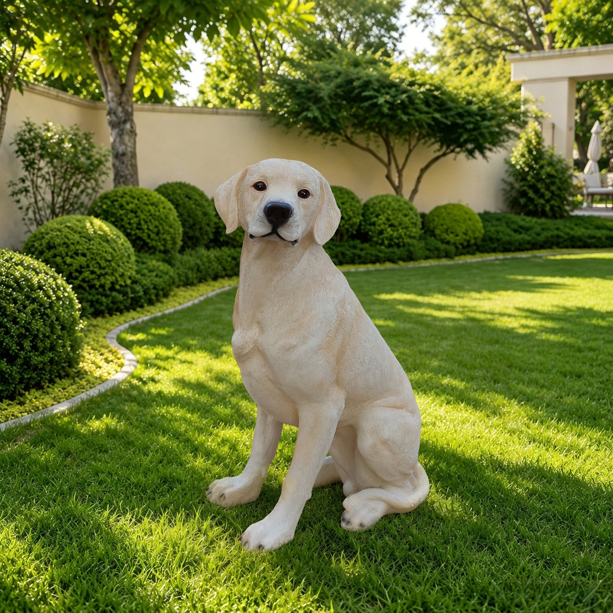 Outdoor Labrador Dog Statue Greeter Garden Decor – Cute Puppy Sculpture for Yard Porch New Year Gift, photo 6 of 10