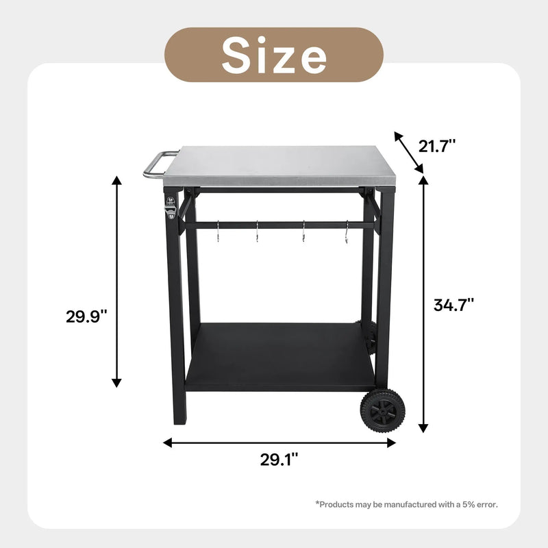 2-Tier Outdoor Grill Cart by HouseOfZazla
