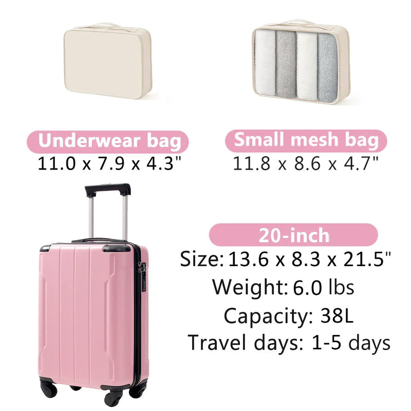 20-Inch Hardshell Carry-On Luggage by HouseOfZazla