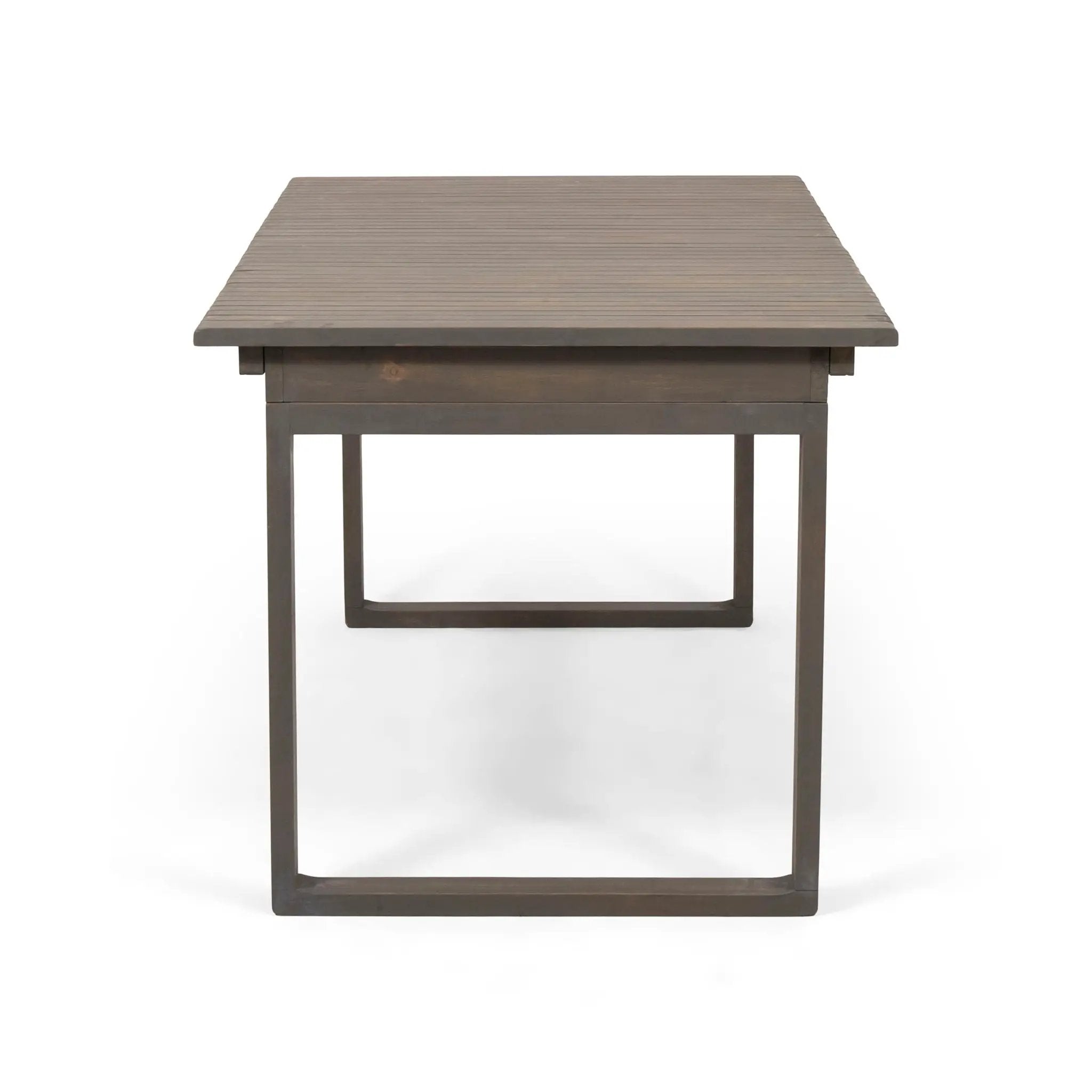 Outdoor Expandable Acacia Wood Dining Table With U-Shaped Leg by HouseOfZazla