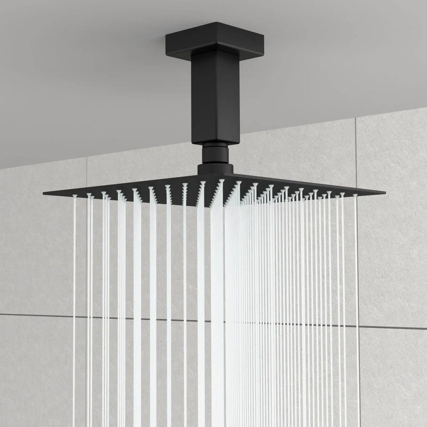 Ceiling Mounted Shower Arm With Flange Stainless Steel by HouseOfZazla