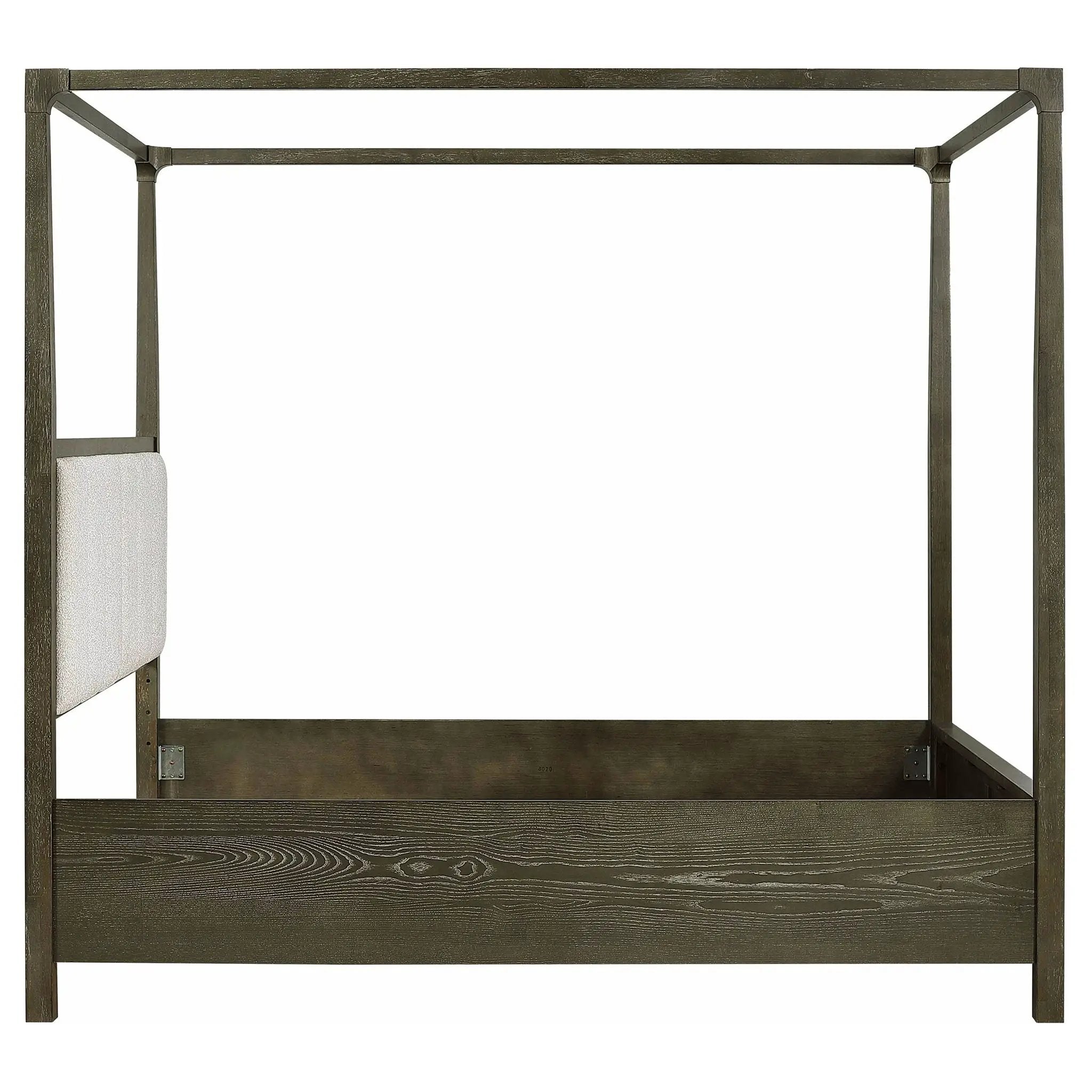 Gran Park Queen Canopy Bed Dark Cocoa by Unique Piece Furniture