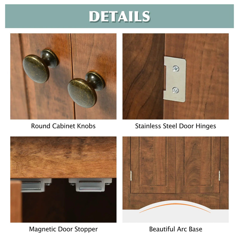 Triangle Bathroom Storage Cabinet With Adjustable Shelves, Freestanding Floor Cabinet For Home Kitchen by HouseOfZazla