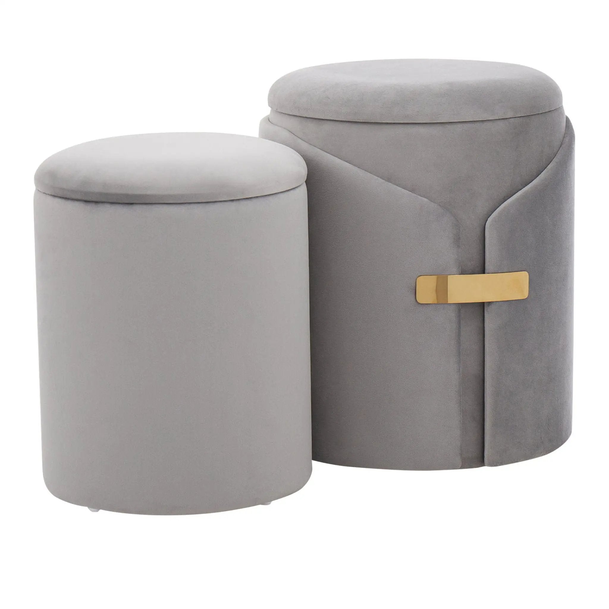 Dahlia - Contemporary / Glam Nesting Ottoman Set by Unique Piece Furniture