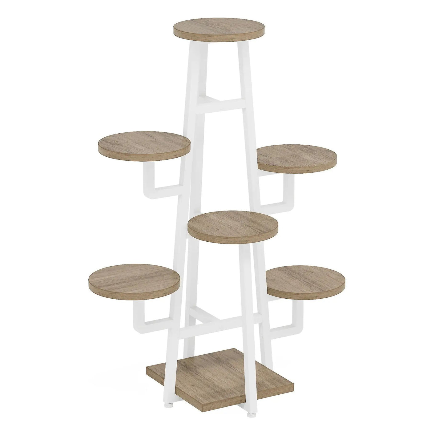 7 Tier Corner Plant Shelf With High Low Design For Living Room by HouseOfZazla